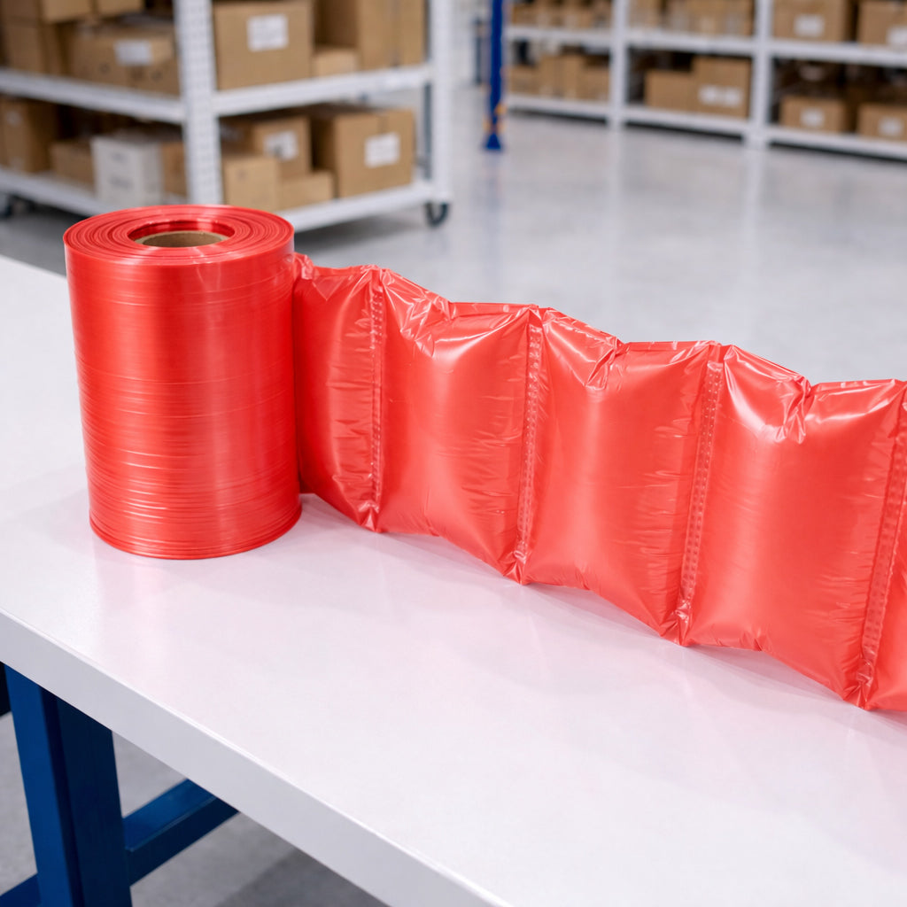 Red Air Pillow Film
